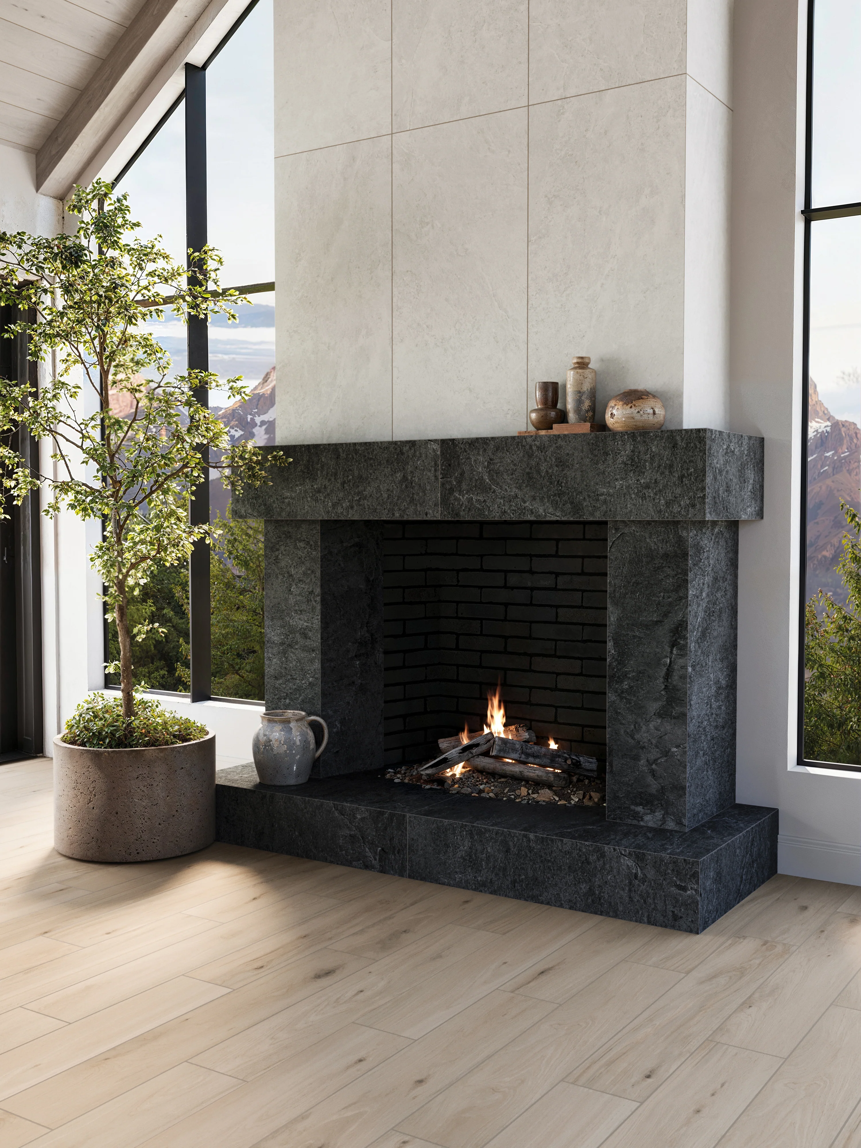 Preston 8x48 Matte Porcelain Tile in White Oak - Image 16