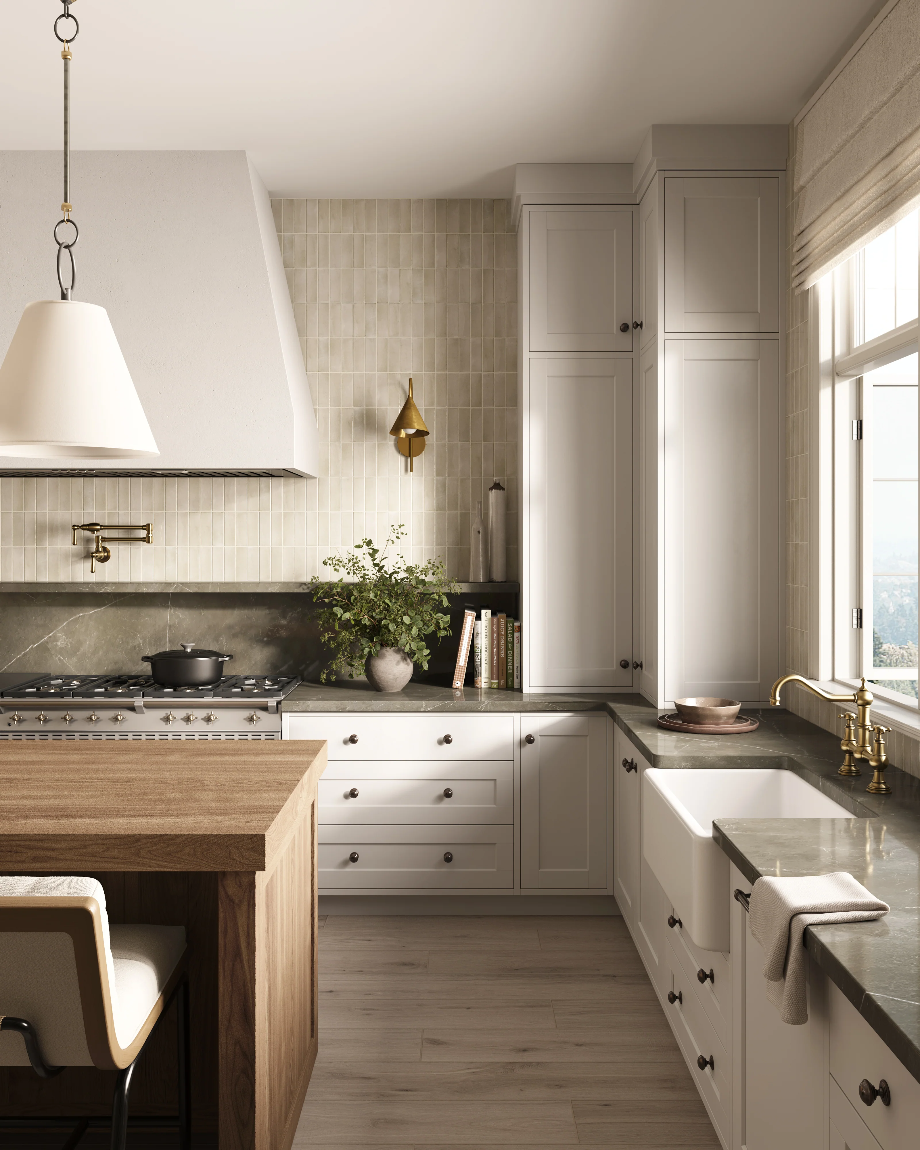 Preston 8x48 Matte Porcelain Tile in White Oak - Image 18