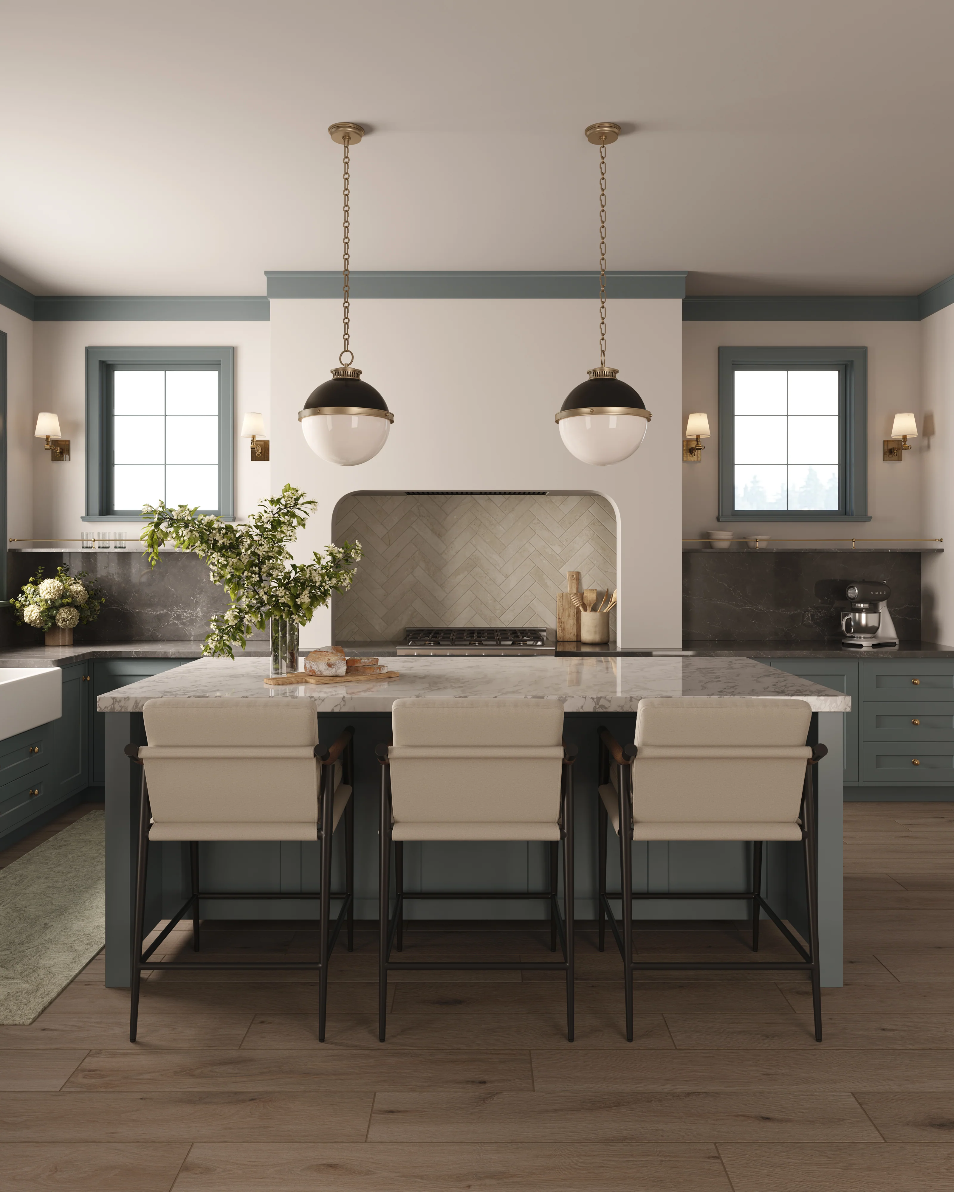 Preston 8x48 Matte Porcelain Tile in White Oak - Image 19