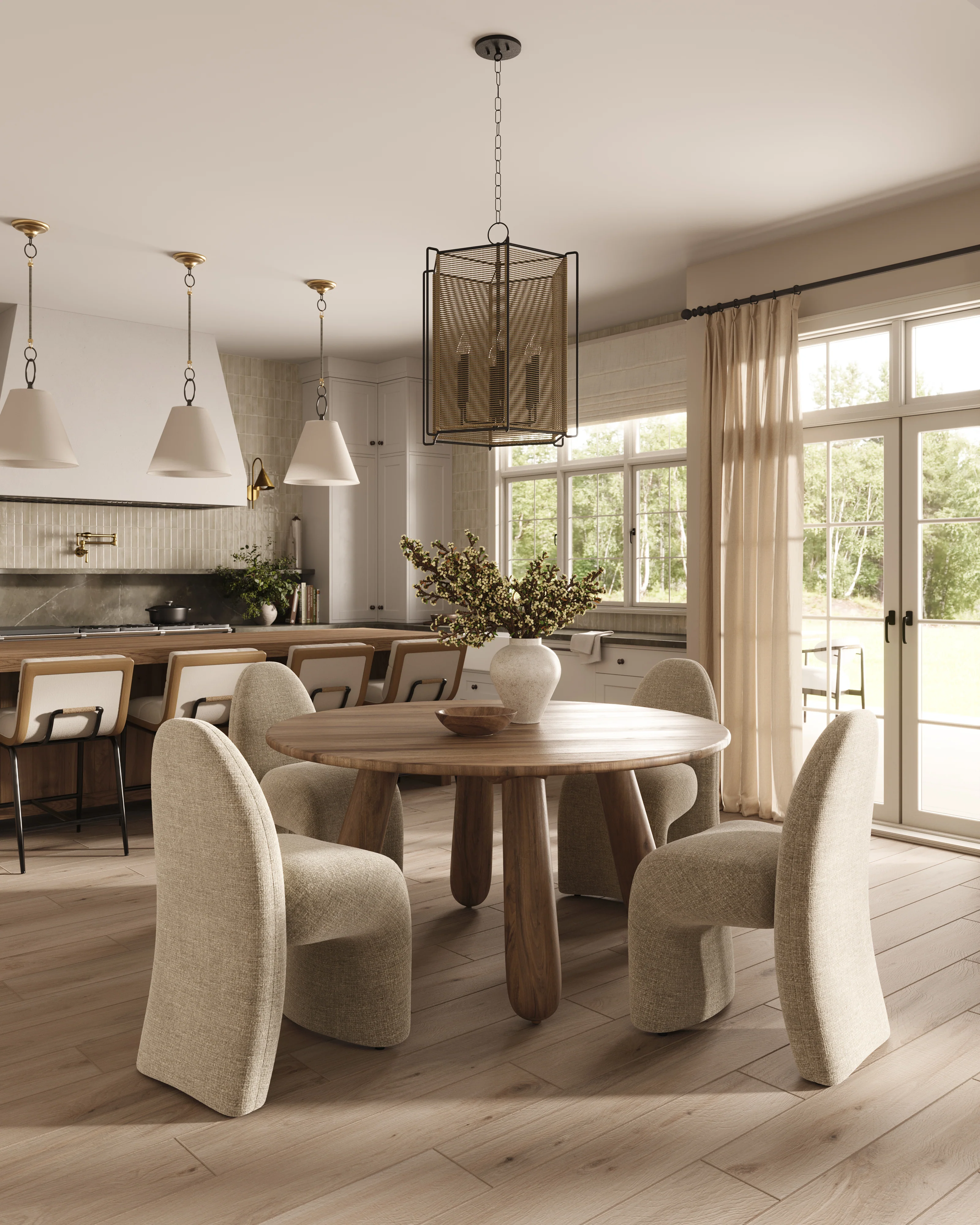 Preston 8x48 Matte Porcelain Tile in White Oak - Image 21