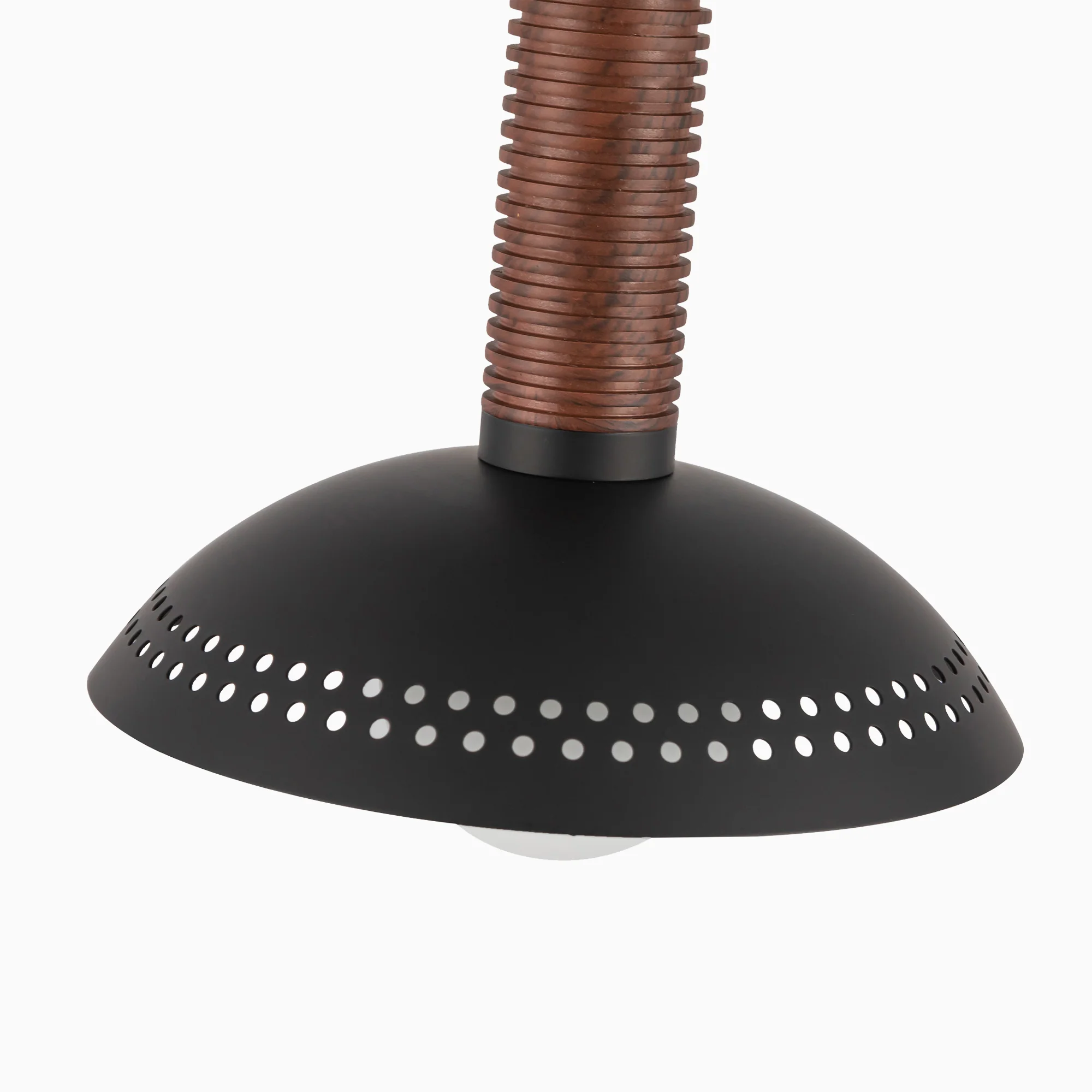 Raina 9" LED Pendant in Matte Black/Opal Glass - Image 5