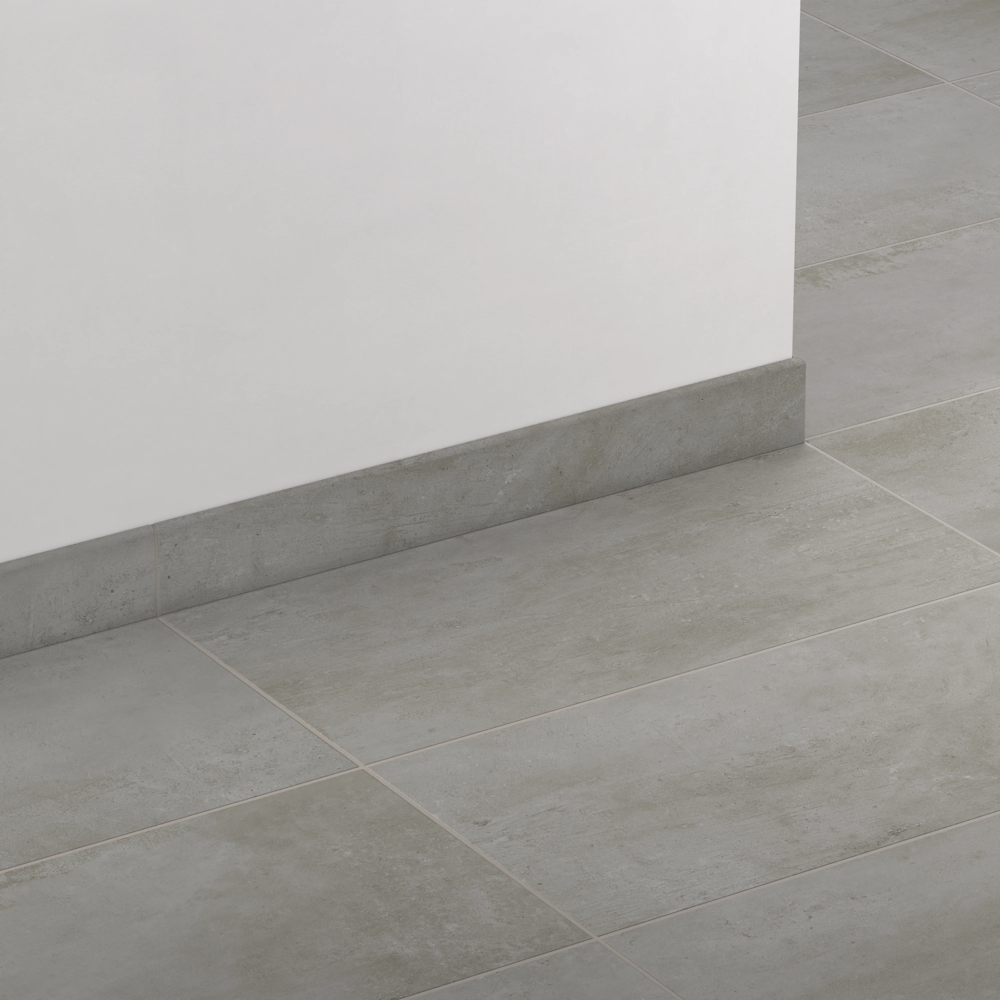 Ramsey 3x24 Matte Porcelain Bullnose Tile in Ash - Image 3