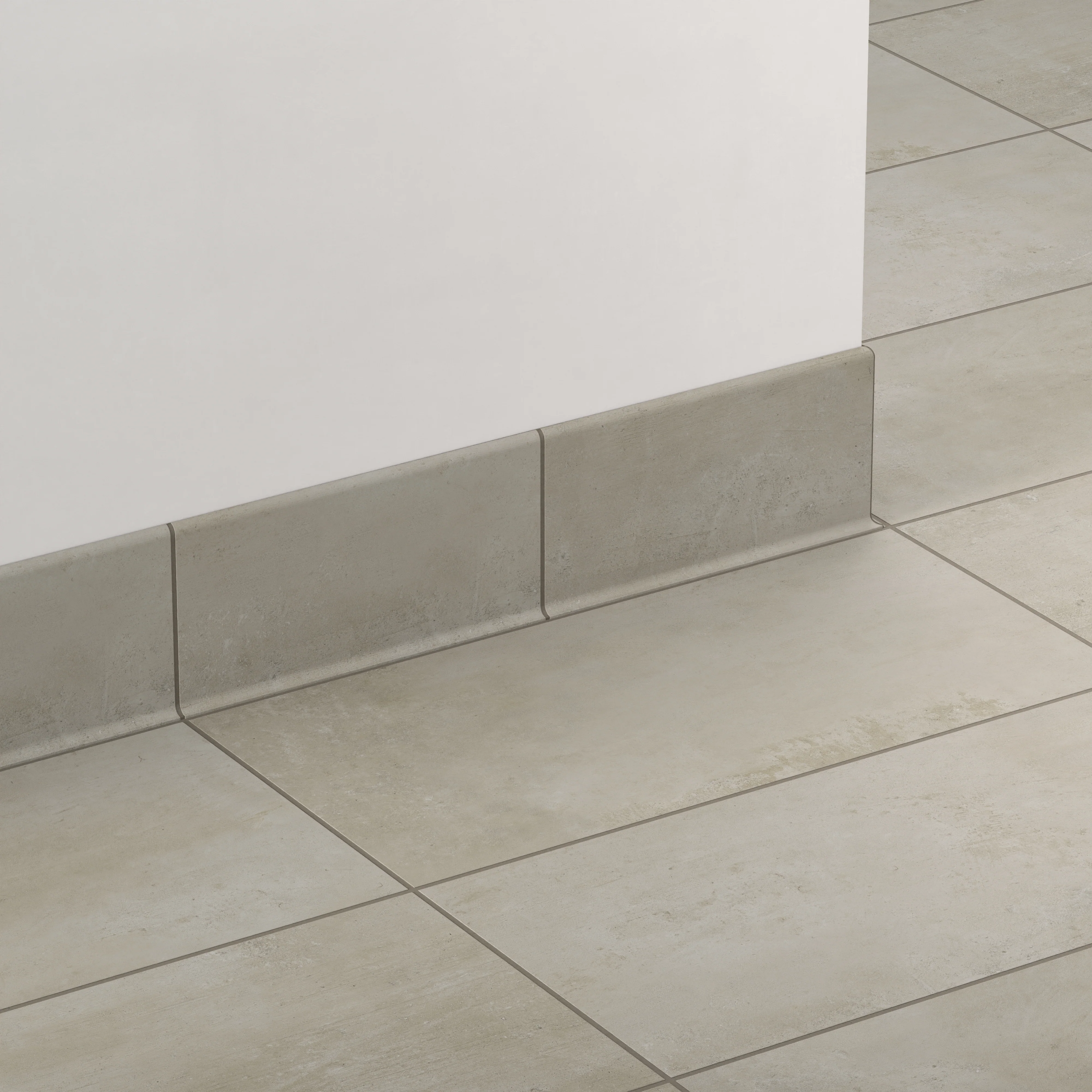 Ramsey 6x12 Matte Porcelain Cove Base Tile in Putty - Image 3