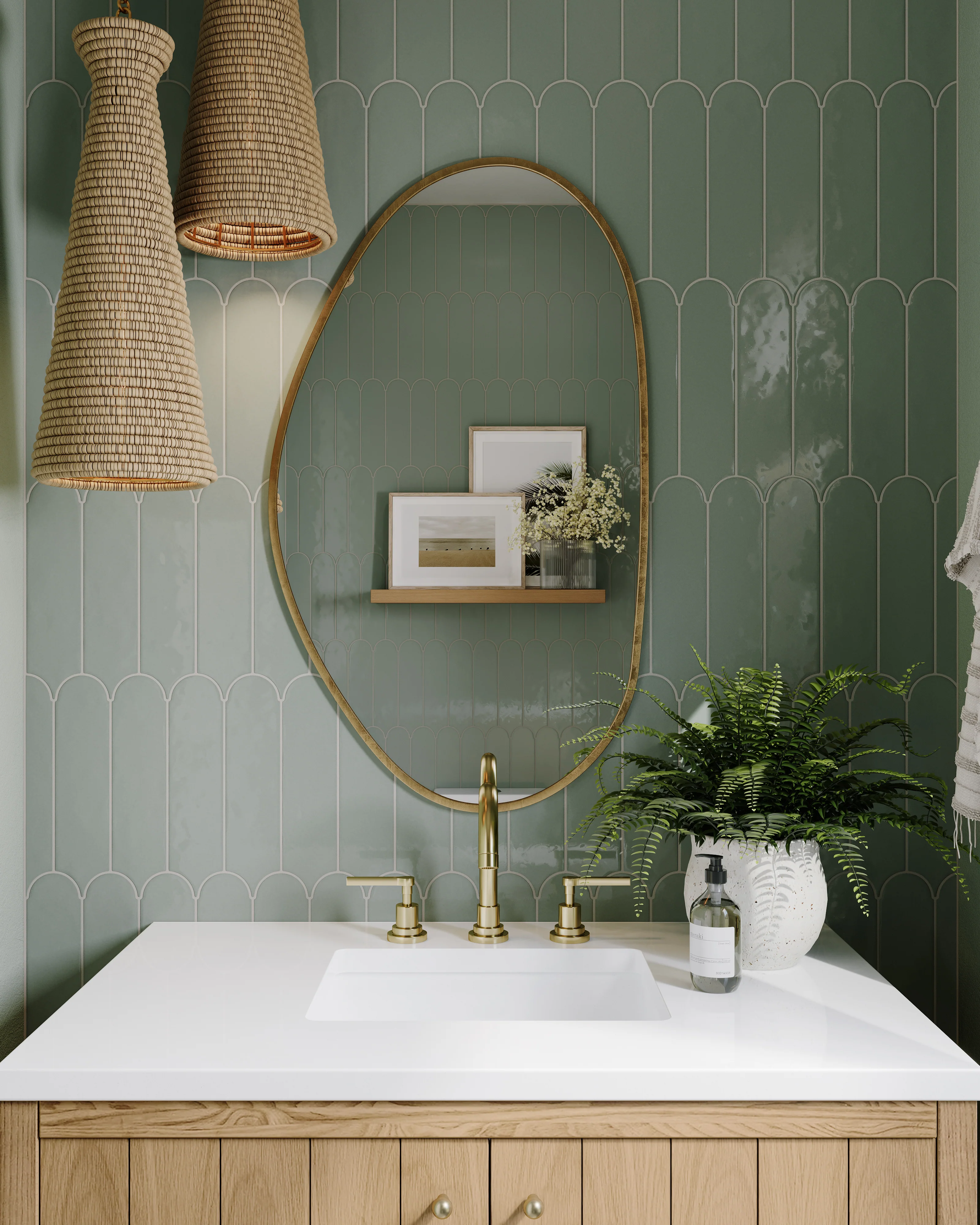 Rory Mirror in Antique Brass Iron - Image 11