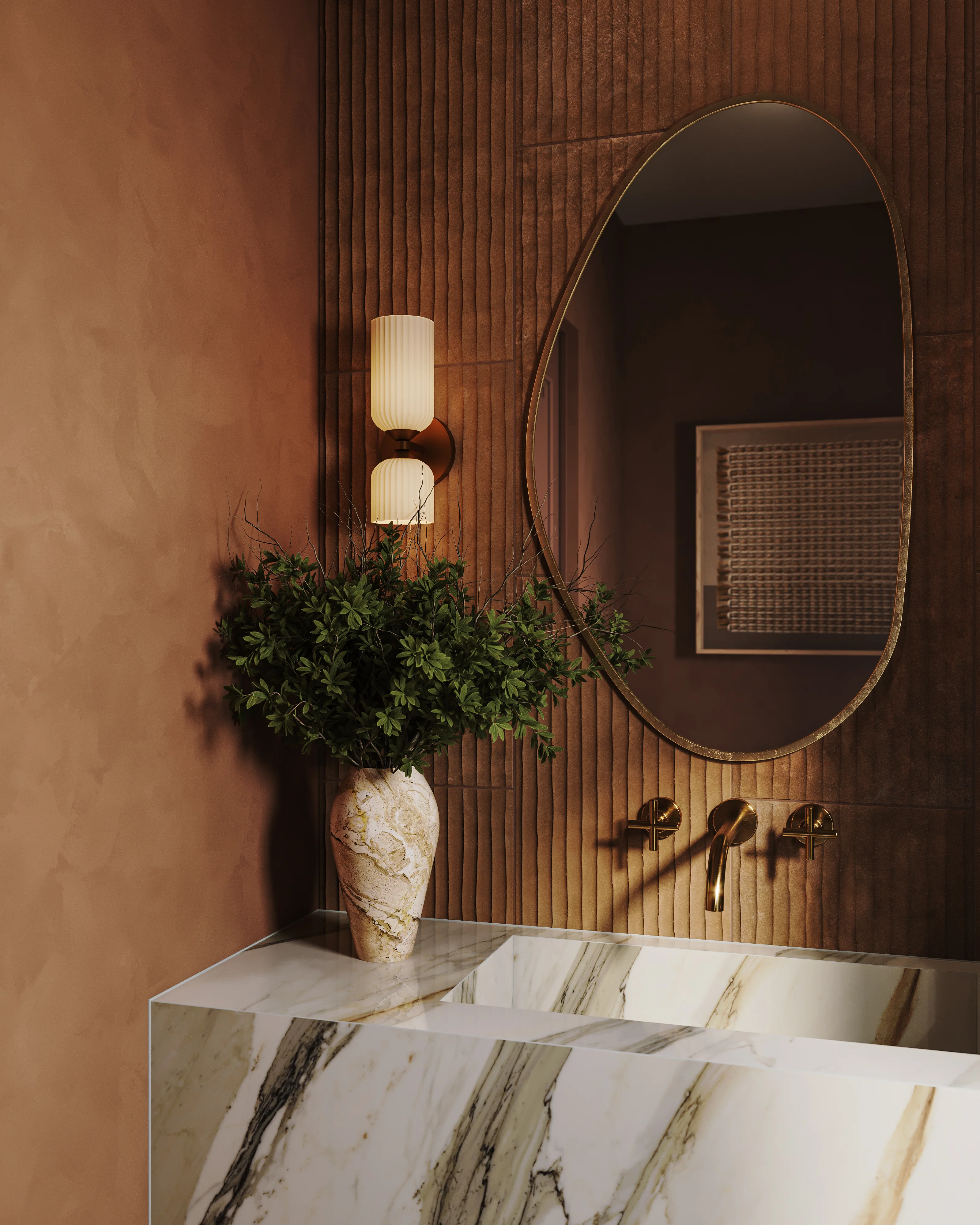 Rory Mirror in Antique Brass Iron - Image 12