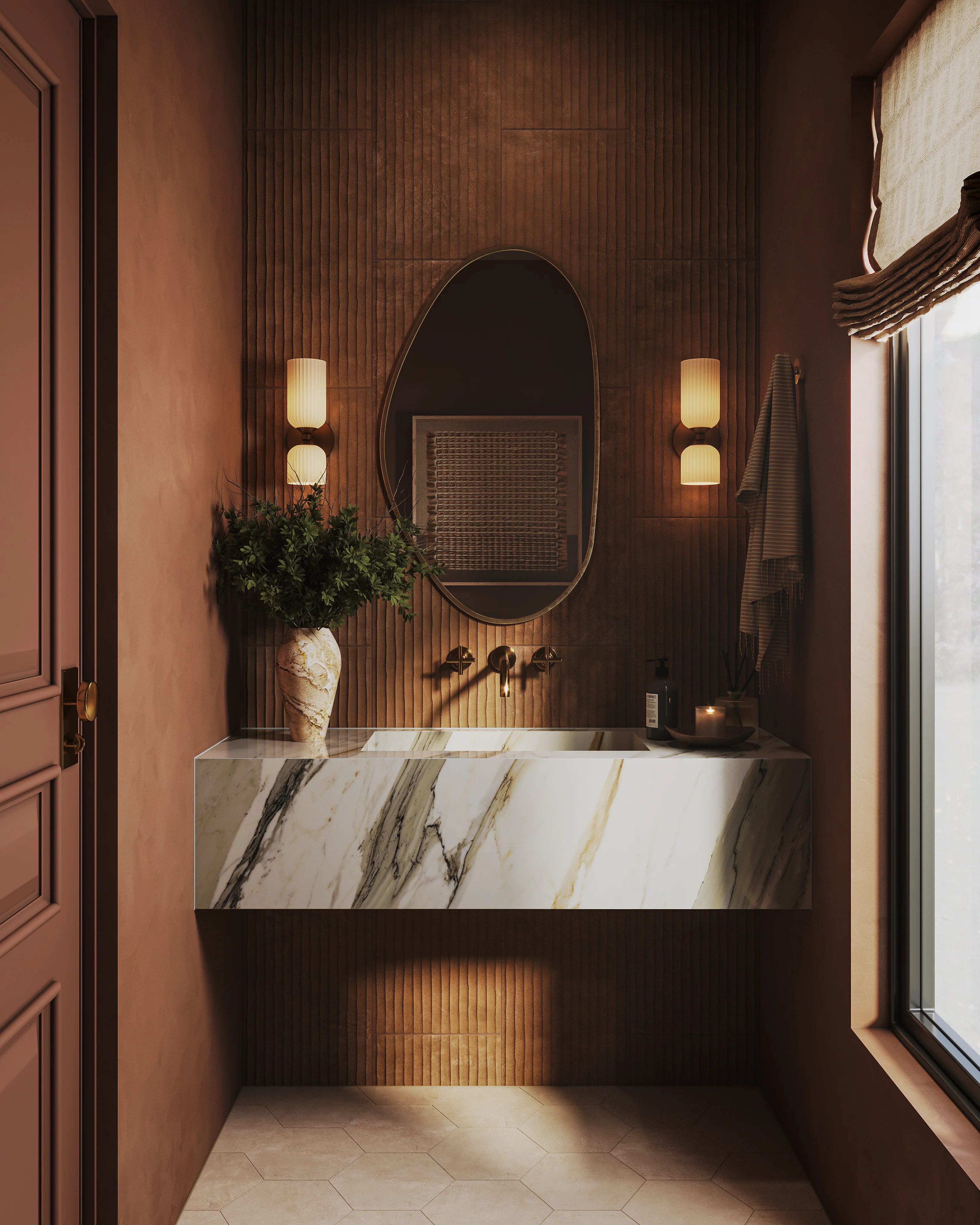 Rory Mirror in Antique Brass Iron - Image 13