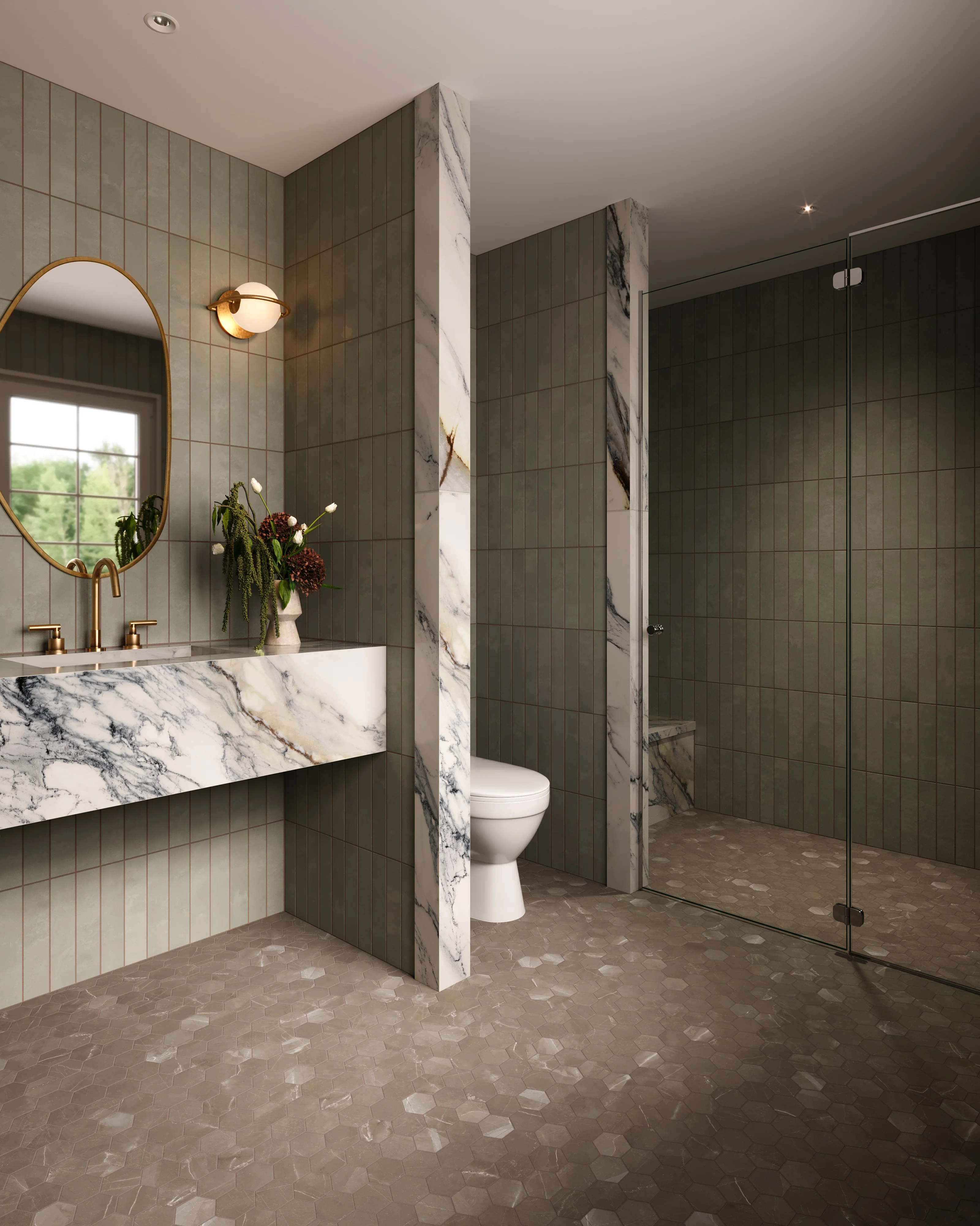 Rory Mirror in Antique Brass Iron - Image 14