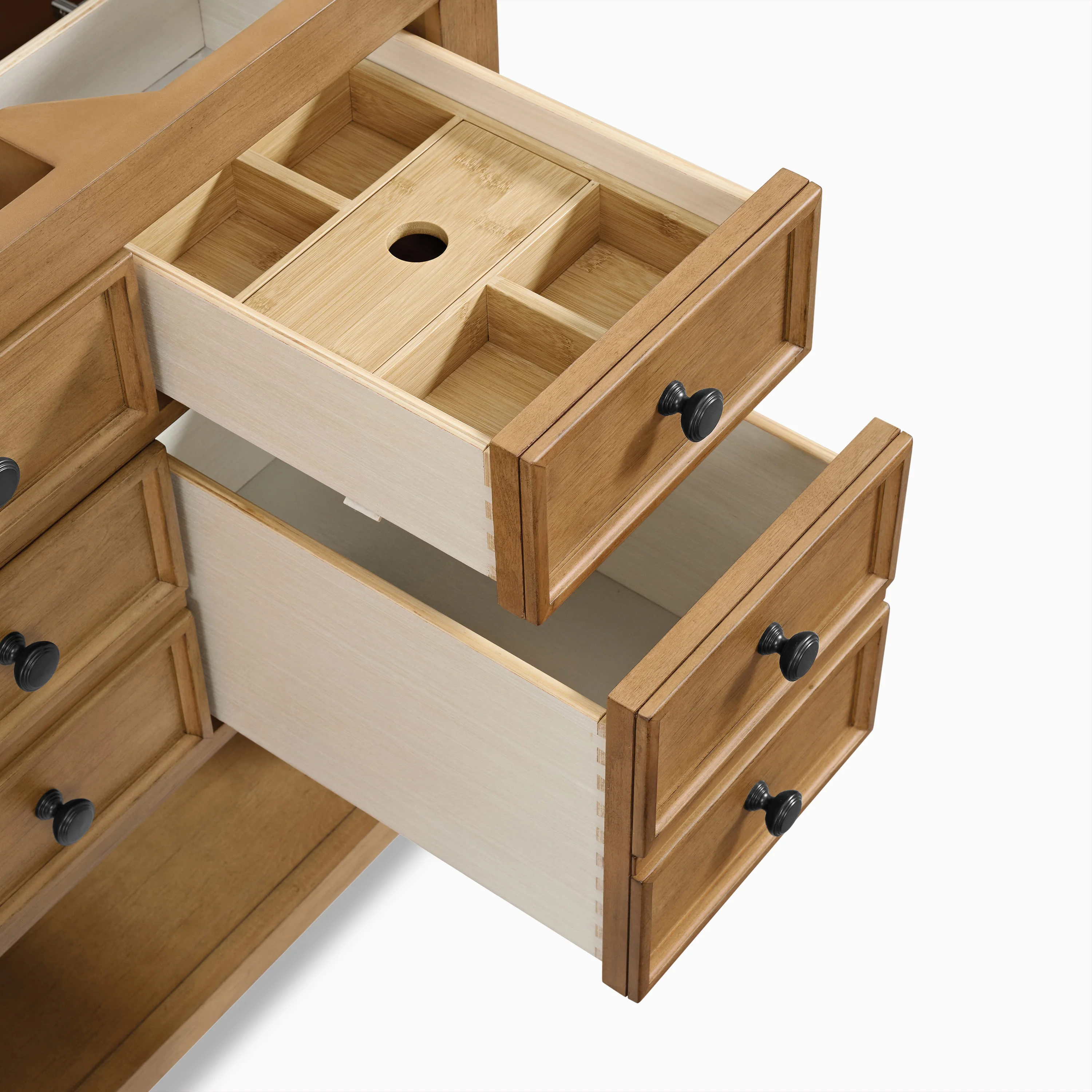 Rosalie 48" Single Vanity in Amber Birch with 3 cm White Zeus Quartz Top - Image 6