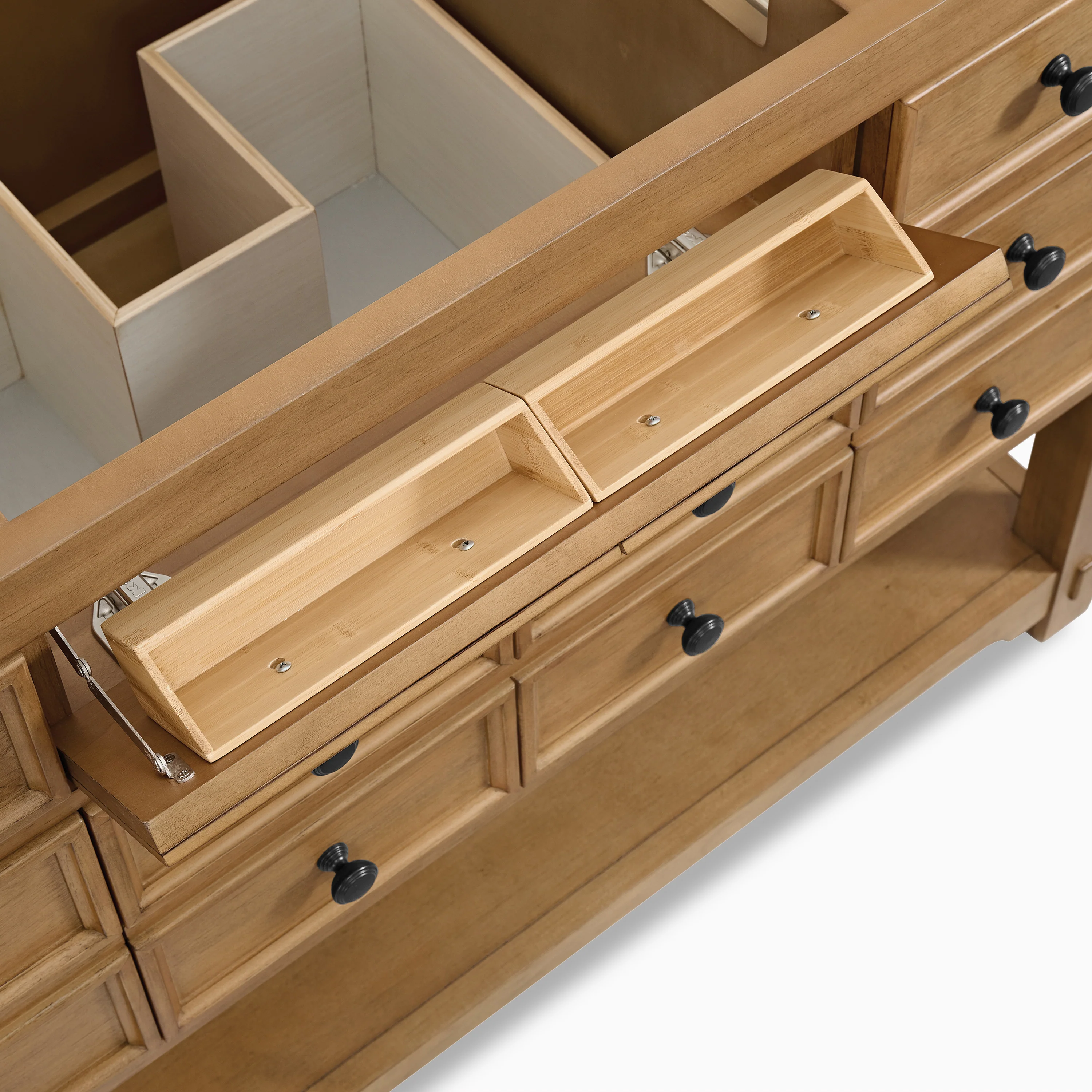 Rosalie 48" Single Vanity in Amber Birch with 3 cm White Zeus Quartz Top - Image 7