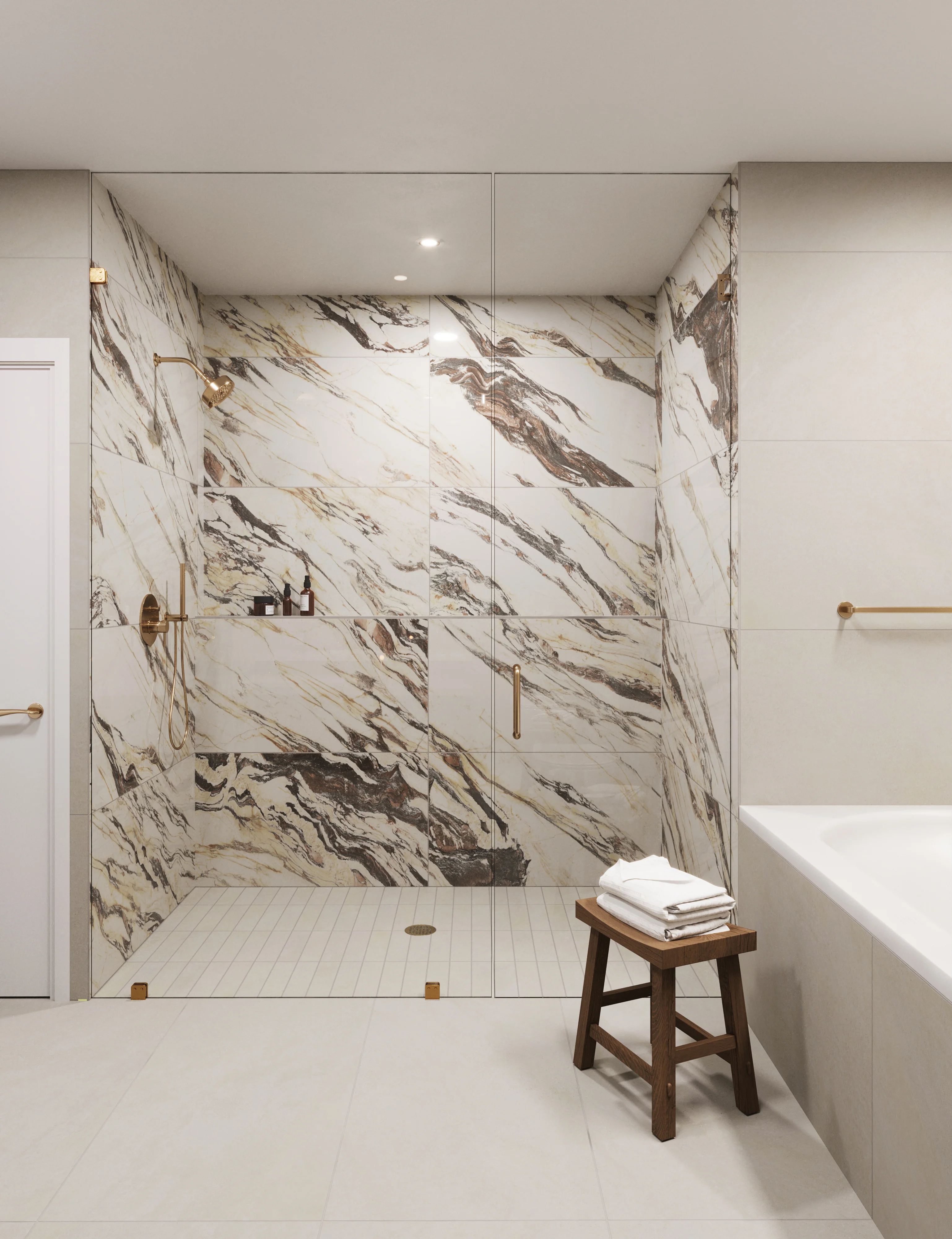 Shea 3x12 Matte Porcelain Tile in Dune - Image 12