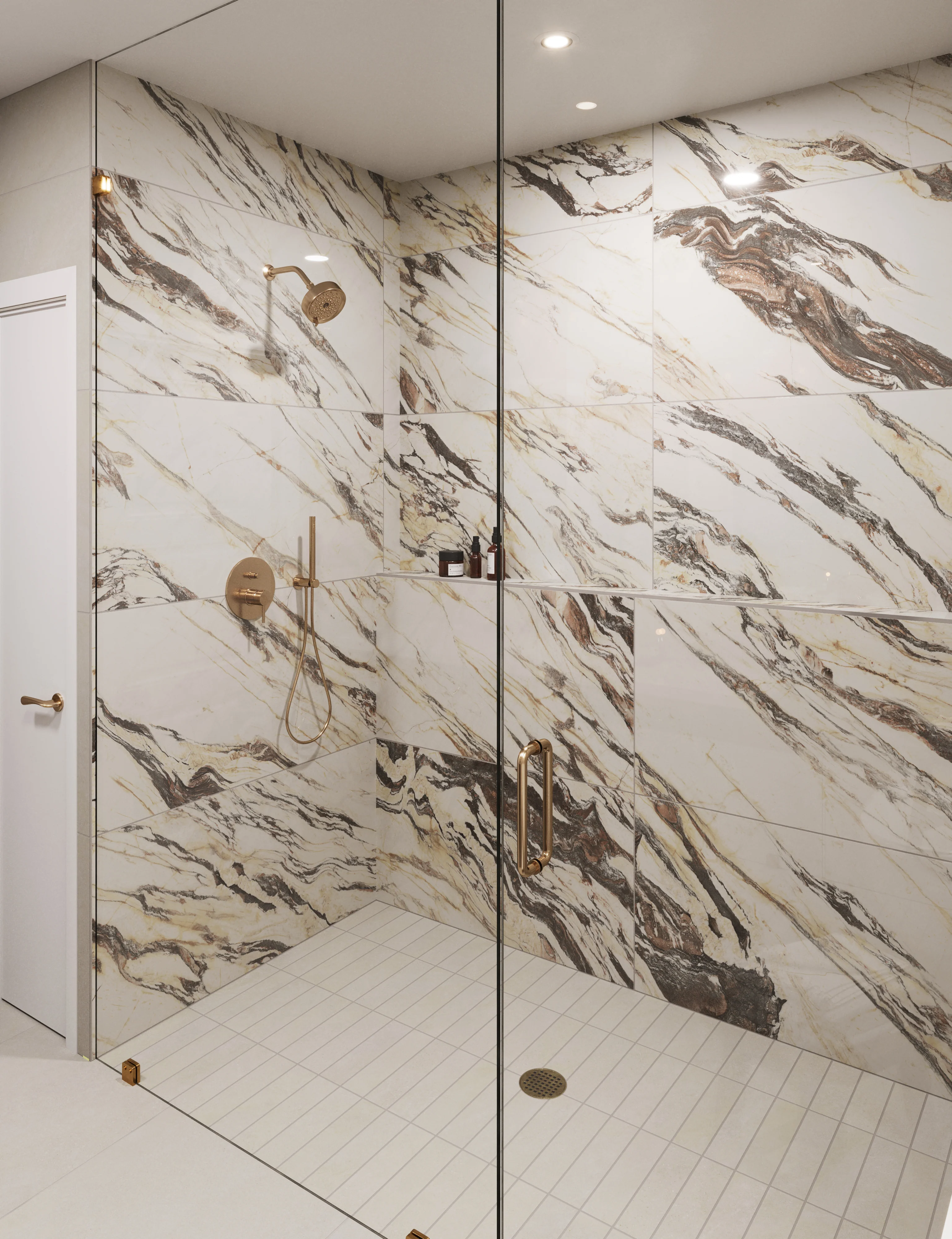 Shea 3x12 Matte Porcelain Tile in Dune - Image 13