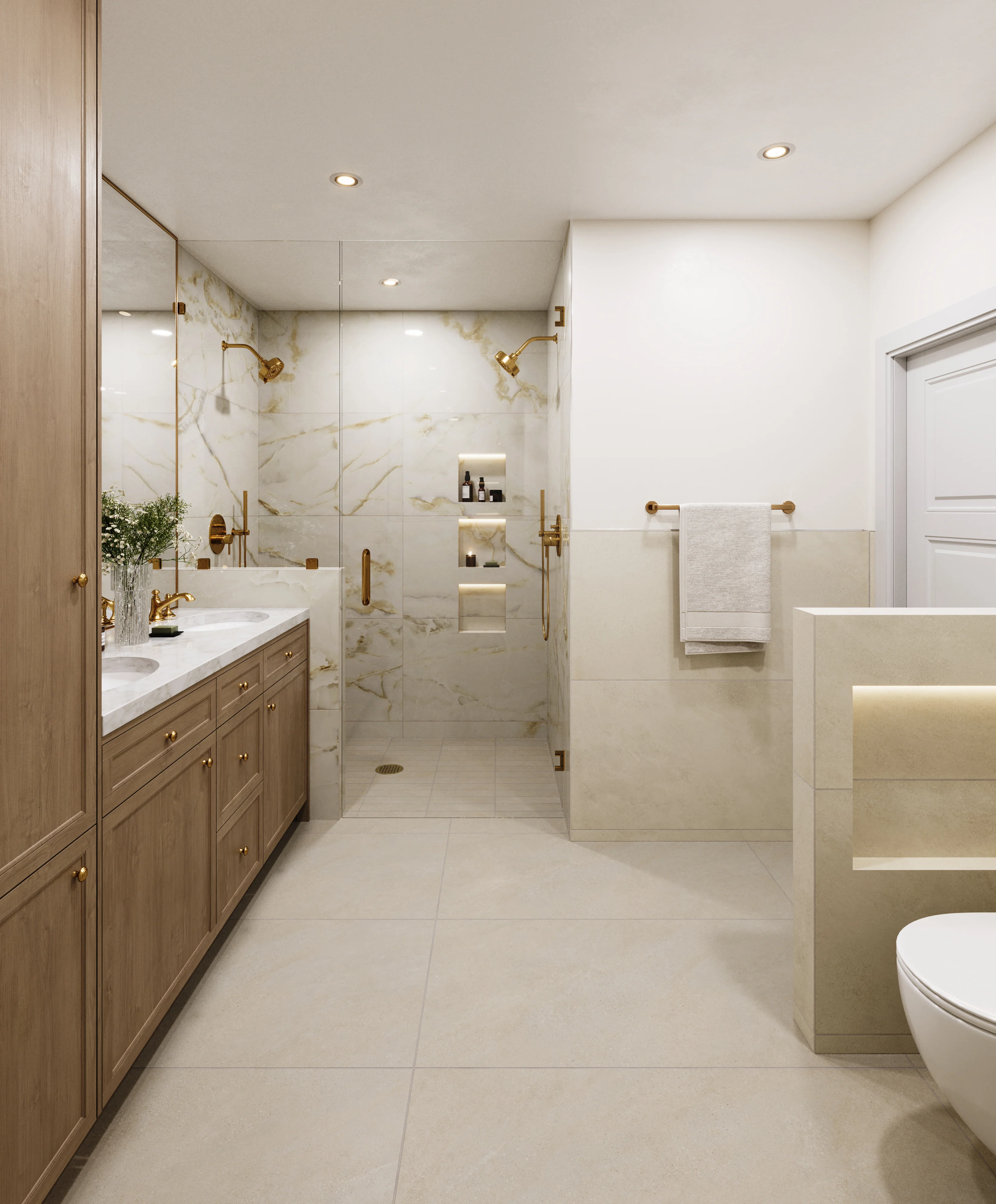 Shea 3x12 Matte Porcelain Tile in Dune - Image 17