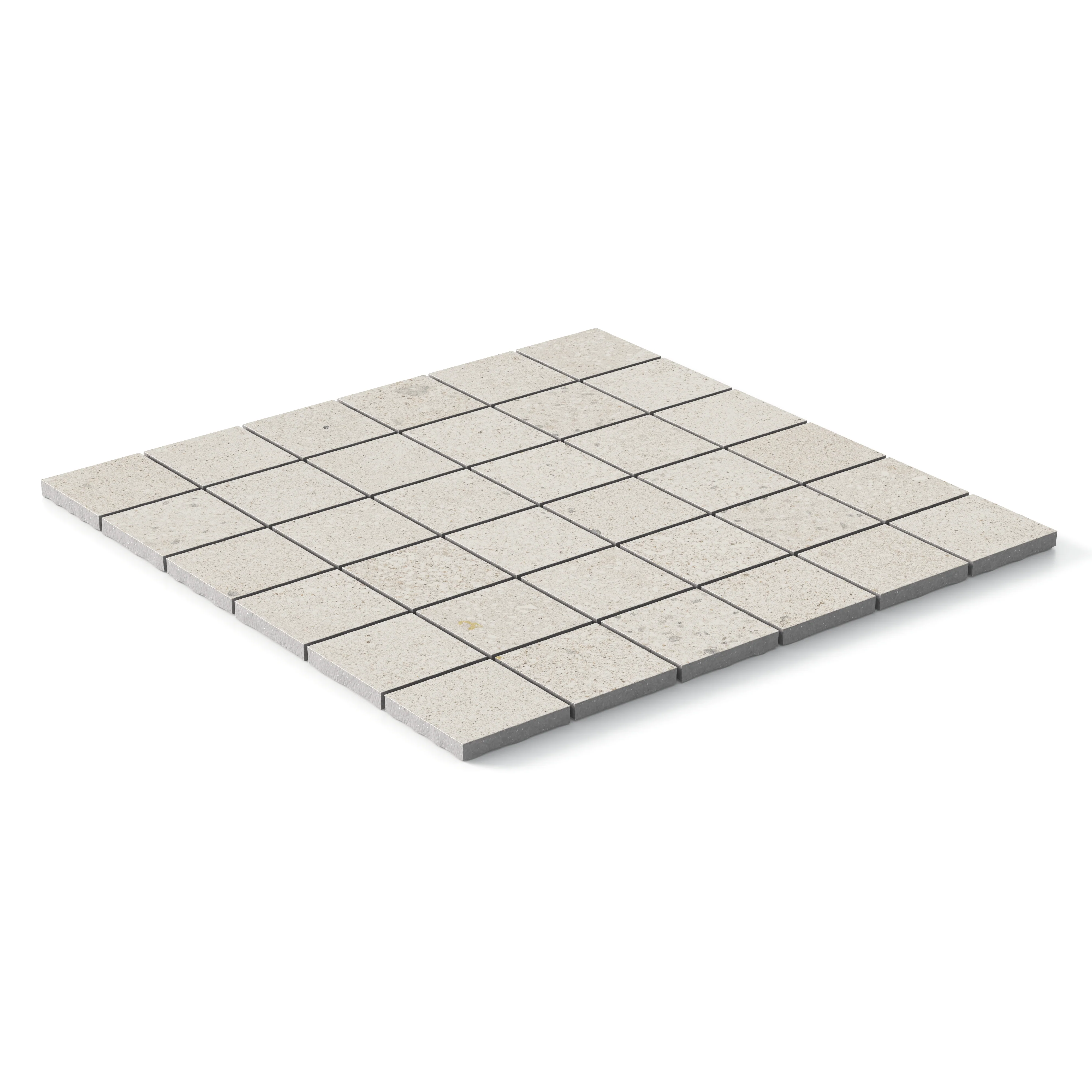 Sloane 2x2 Matte Porcelain Mosaic Tile in Pearl - Image 3