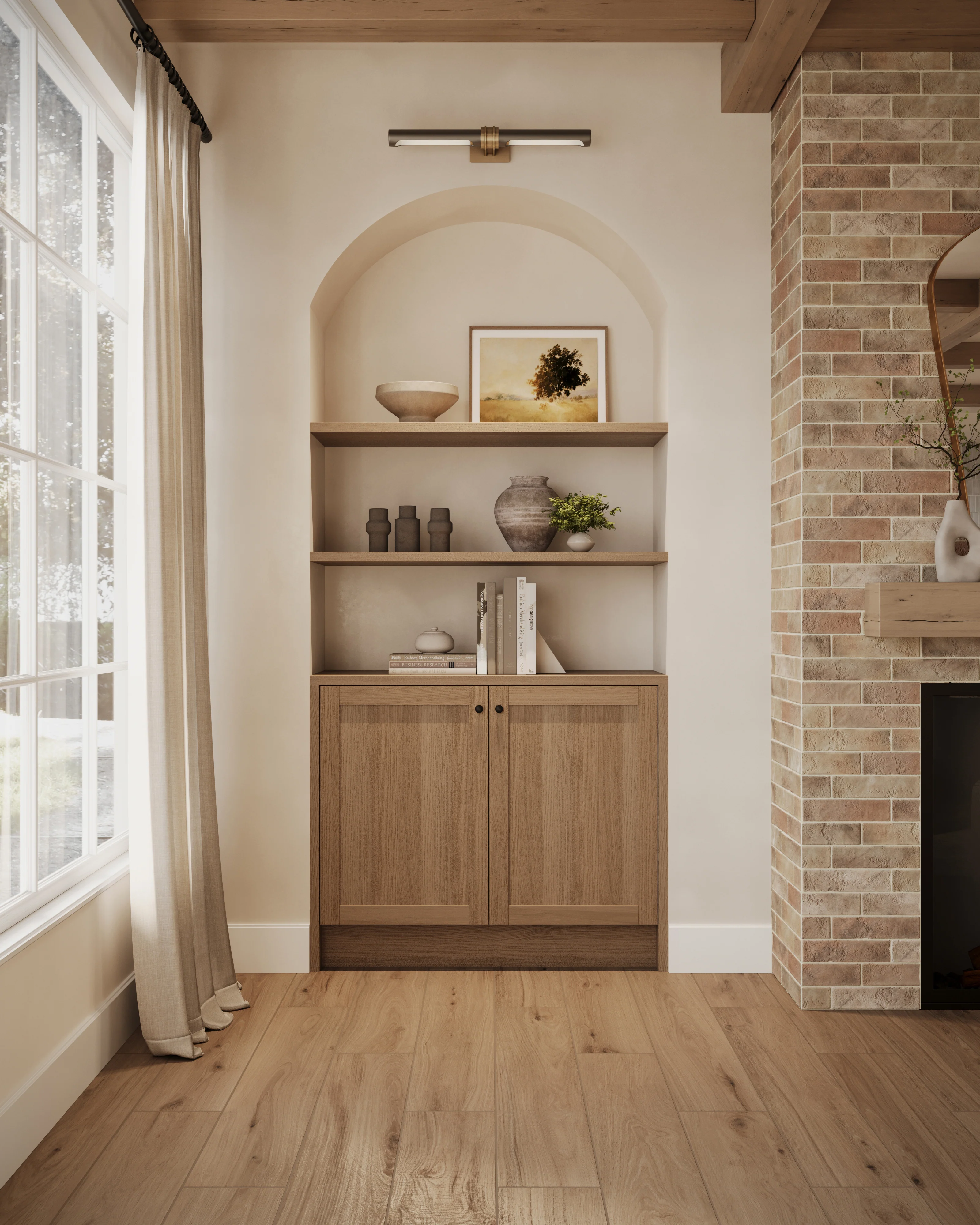 Preston 8x48 Matte Porcelain Tile in Pine - Image 19