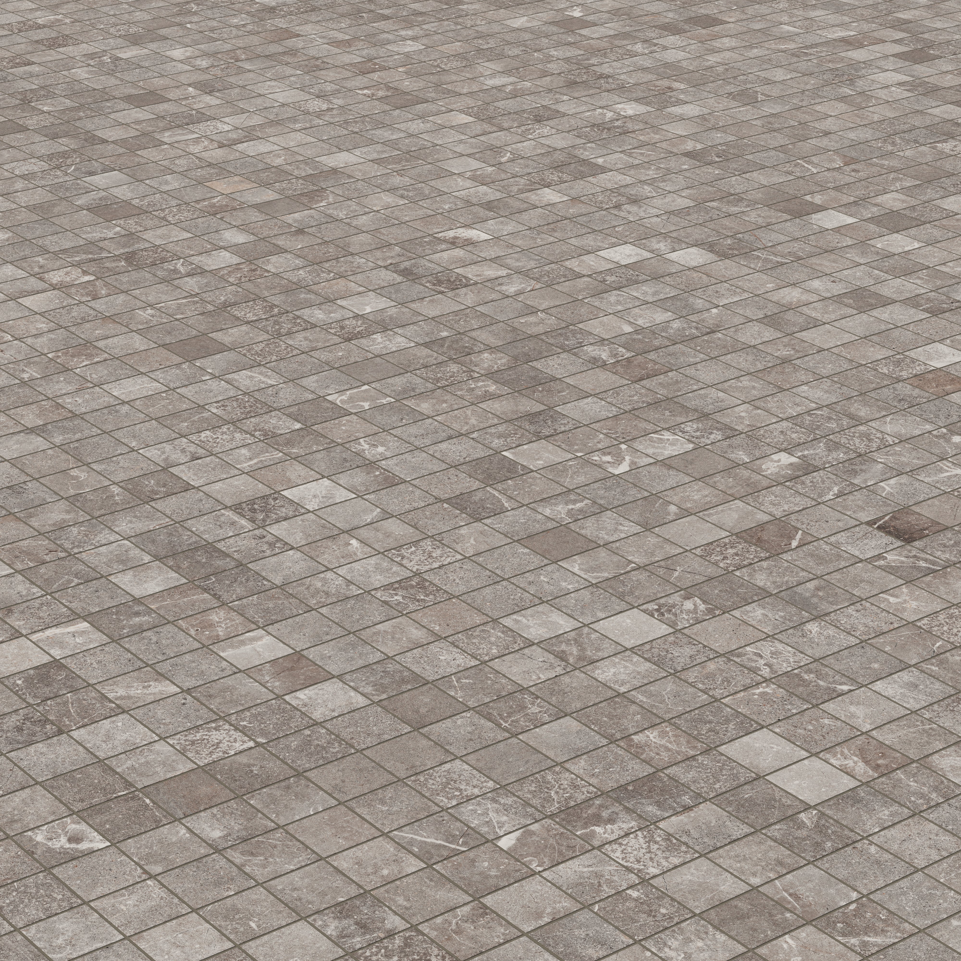 Wesley 2x2 Matte Porcelain Mosaic Tile in Ash - Image 3